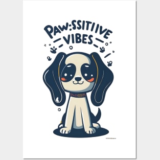 Paws-itive Vibes Animal Pun Posters and Art